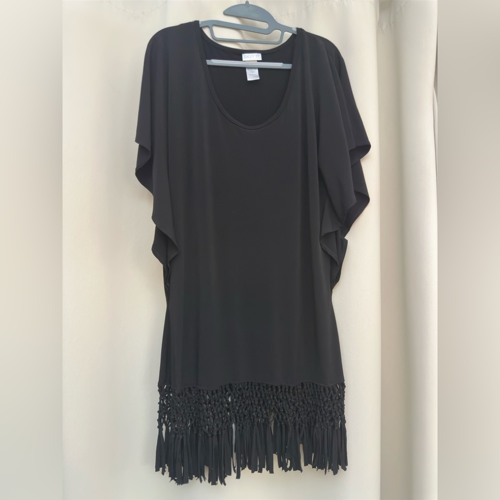 Black bathing suit cover up - Picture 3 of 5